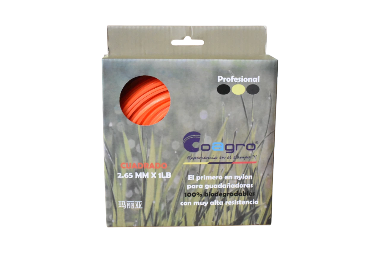 NYLON 2.65 CUADRADO X 62 MTS NARANJA